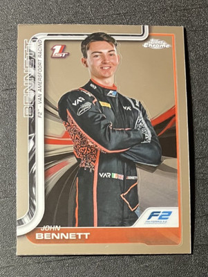 John Bennett 1st Portrait #41 - 2025 Topps Chrome Formula 1 F1 F2 Card - NM