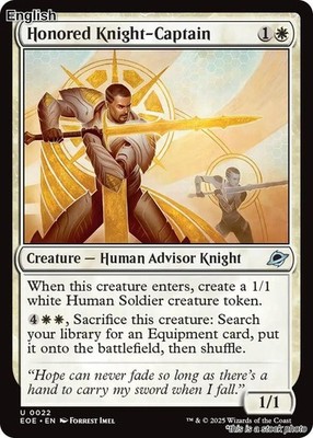 Honored Knight-Captain [EOE - 22 ]Magic NM EN
