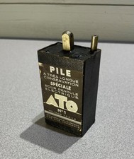 ATO No. 1 Antique Vintage Dry Cell type Battery - December 1938 in France - 1.5v