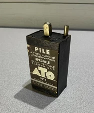 ATO No. 1 Antique Vintage Dry Cell type Battery - December 1938 in France - 1.5v