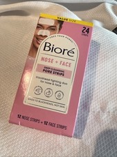 Biore Deep Cleansing Pore Strips Nose  Face Combo Pack 24 Count Strips