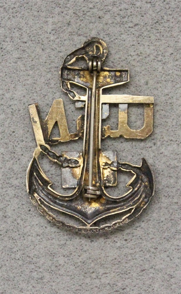 WWII era Sweetheart Son-In-Service pin/brooch: Navy Chief Petty Officer