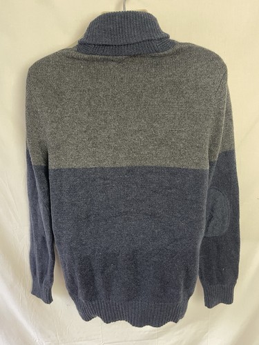 Pull Homme Sonoma – Col Rond, Rayures Grises Larges – 100% Coton – Taille M – Neuf