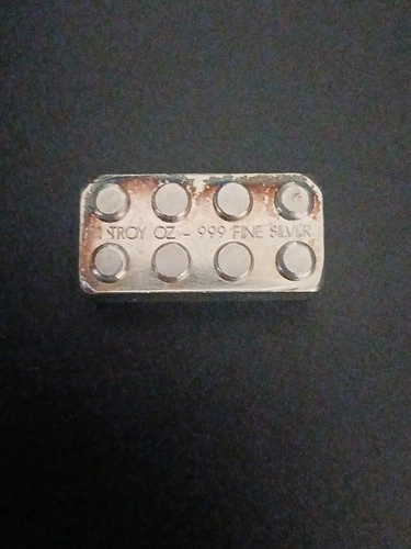 1oz 999 Fine Silver Chunky Leggo Bar Heavy Toning