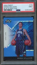 Deron Williams 2004 Topps Finest Blue X-Fractor Rookie RC Utah Jazz 25/25 PSA 9