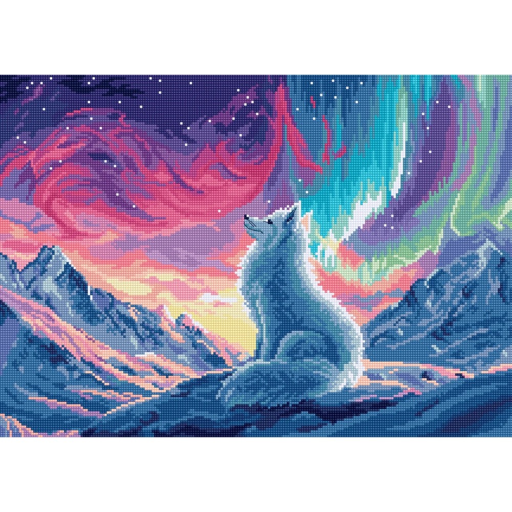 Letistitch counted cross stitch kit ""Aurora Guardian"", 34x24cm