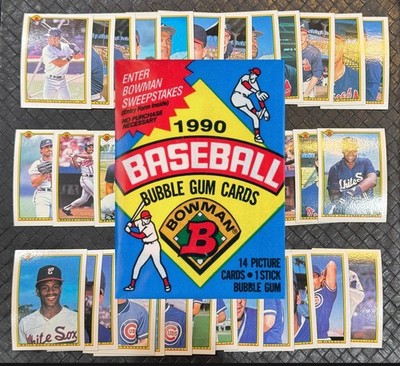 1990 BOWMAN MLB BASEBALL Cards Complete Your Set U Pick Ken Griffey Jr. 1/3