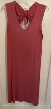 Gap Coral T-Shirt Dress Cut-out Back Women’s Size L