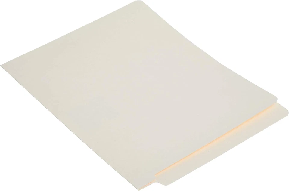 End Tab File Folders, 100 Count, Manila, Reinforced Straight-Cut Tabs, Letter Si - Image 4 of 4