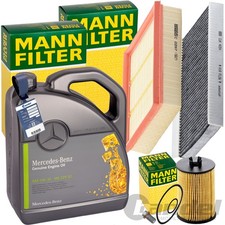 MANN INSPEKTIONSKIT+5L ORIGINAL 5W30 &Ouml;L passend f&uuml;r MERCEDES A/B KLASSE W169 245