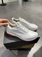 Brand New! Ecco’s Women’s White-Red Golf Biom Hybrid Shoes! Shoe Size 40