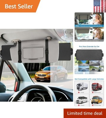 Sun Visor Extender for Car, Visor Extender Sun Blocker, Sun Visor Extension w...