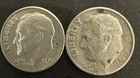Lot Of Two 1955D Roosevelt, Silver Dime