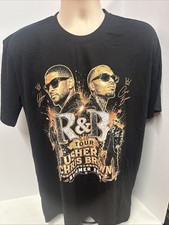 Chris Brown - Usher, R B 2026 Tour Graphic Crew Neck T Shirt Size 2XL, NWOT