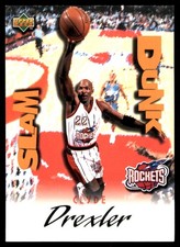 Clyde Drexler 1997 Upper Deck Nestle Slam Dunk #SD33 Rockets NBA READ FREE SHIP