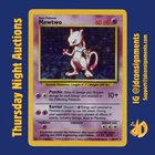 1999 POKEMON BASE SET UNLIMITED #10 MEWTWO - HOLO - LP