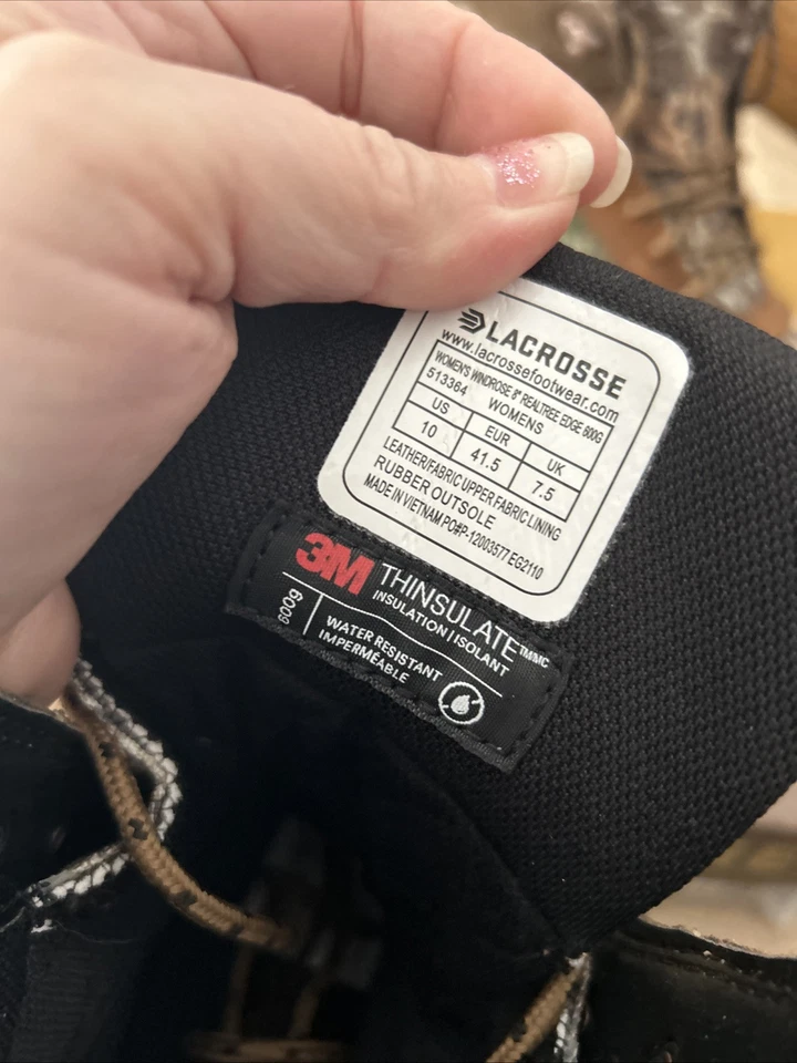 Lacrosse Women's Windrose 8" 600G Waterproof Hunting Boot, Realtree Edge Size 10 - Image 3 of 4