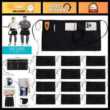 Server Aprons with 3 Pockets - Waiter  Waitress Waist Aprons for Men  Women