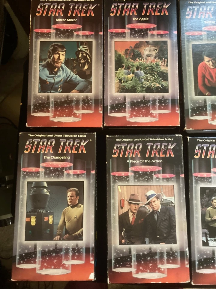 Коллекция/набор из 10 оригинальных телевизионных эпизодов видеокассет Star Trek - Изображение 2 из 3