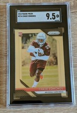 2018 PANINI PRIZM #276 CHASE EDMONDS RC ROOKIE SGC 9.5