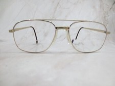 Stetson Zyloware 057 Eyeglasses Frame Gold Metal Full Rim Aviator Full Rim 57-16