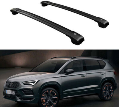 2Pcs Aluminum Cross Bar Crossbar Roof Rail Rack Fit for Cupra Ateca 2016-2022