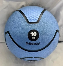 DRIBBLE UP 10 Lb. SMART WORKOUT MEDICINE BALL - Blue - Excercise & Lift Weight