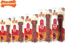 NYLABONE BEEF JERKY FLAVOUR POWER CHEW TOUGH TEXTURED DURABLE DOG BONE TOY