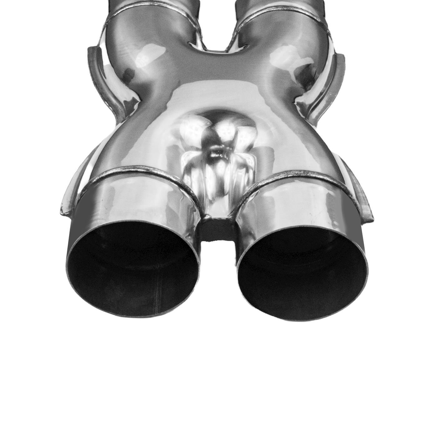 3" 76mm Exhaust X Pipe Performance Section Divider T304 Stainless Steel V6 V8 eBay