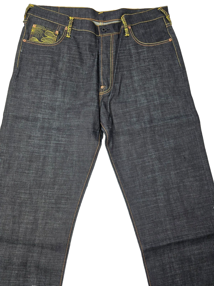 Red Monkey Jeans Ksohoh Selvedge Denim I Love RMC Tsunami Rising Sun 38