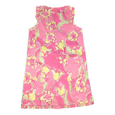Lilly Pulitzer Pink  Yellow Shift Dress Girls Sz 14