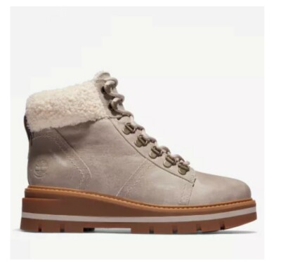 Timberland Cervinia Valley WP Warm Line Boot Taupe Full Grain Sz8.5