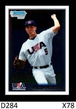 1-2010 BOWMAN CHROME PROSPECTS PHILLIP PFEIFER lll DODGERS USA QTY