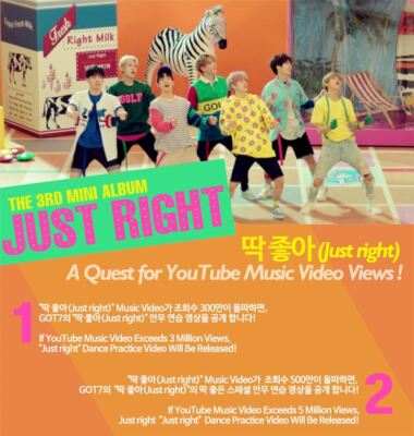 GOT7 [JUST RIGHT] 3rd Mini Album CD+Photo Book+Card+GIFT K-POP