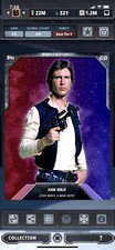 Topps Star Wars Digital Card Trader Tier 8 - Dual Galaxy Purple Han Solo - S3