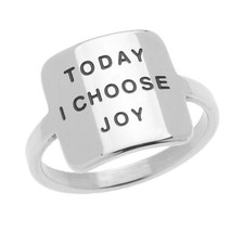 Inspirational Motivational Women's Girls Ring, Encouragement Mantra Ring  Gifts