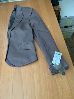 MNG by Mango NWT 69.99 taupe brown  suit jacket size 4