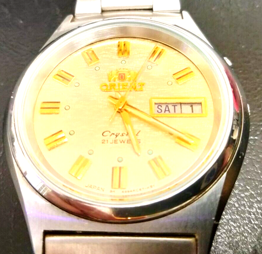 Orient Crystal 21 Jewels Japan KE4694KC67K81 WR watch AS IS