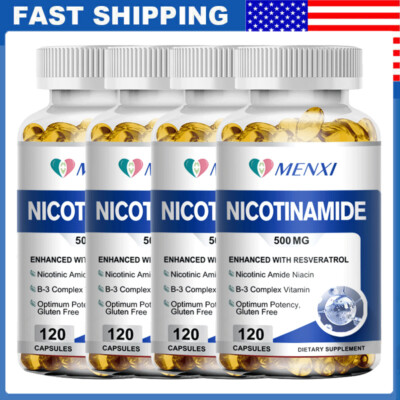 Niacinamide capsules 500mg support energy metabolism and healthy skin Non-GMO