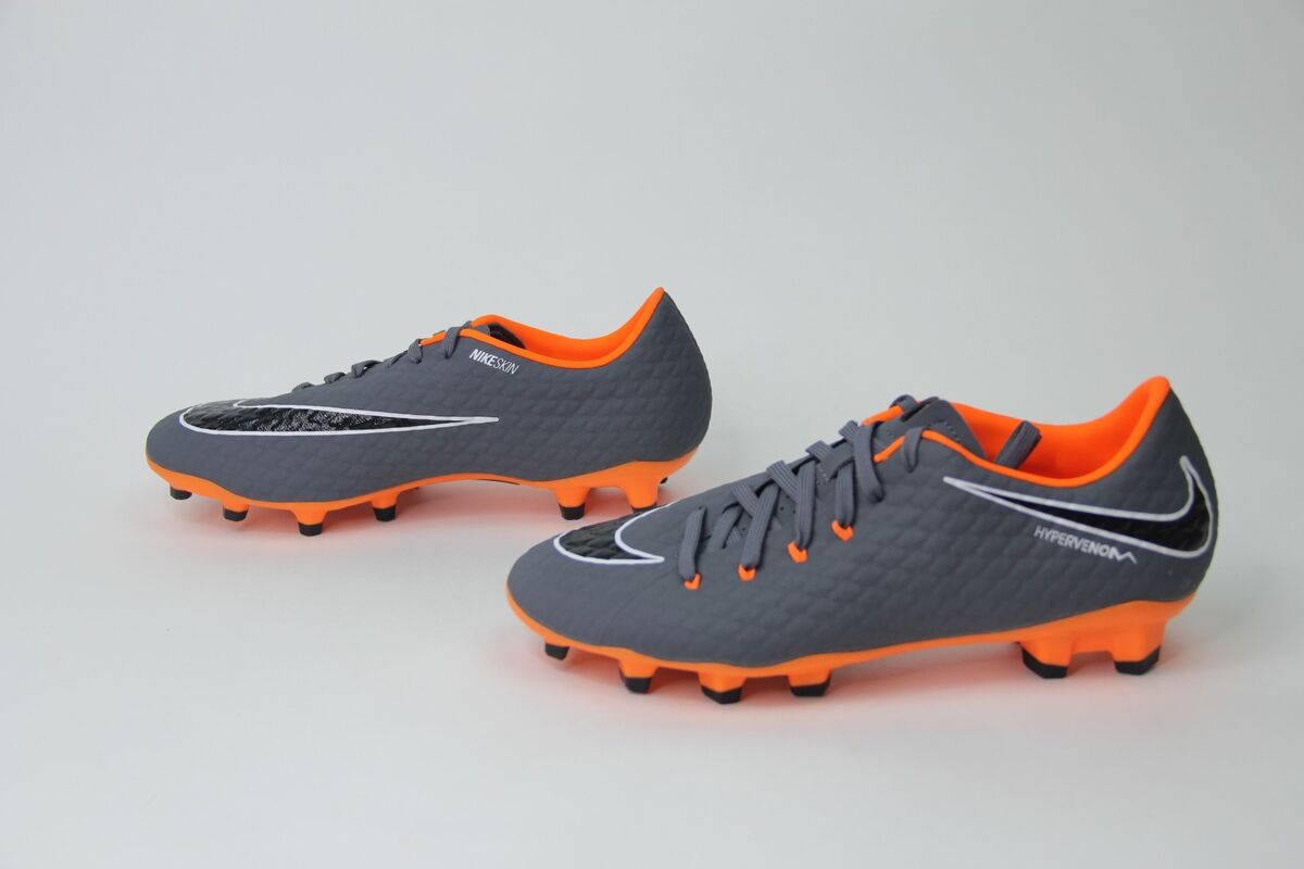 Nike Hypervenom Phantom 3 Academy FG Soccer Cleats Grey Nike Hypervenom Phantom 3 Academy FG Soccer Cleats Grey