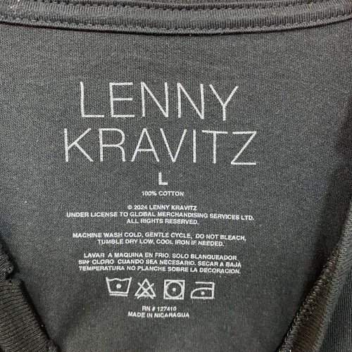 Camiseta Kenny Kravitz Azul Eléctrica Luz Negra L - Imagen 4 de 4