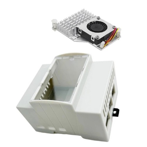 Precise Cover Optional Active Cooling Fan for RPI5 Board DIN Rail Shell - Afbeelding 4 van 10