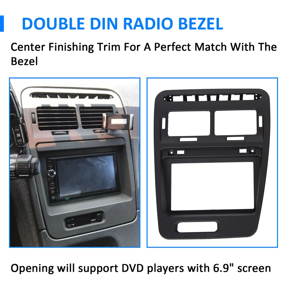 For Nissan 300ZX 1990-1999 Double Din Radio Dash Bezel Kit with Stock Finish - Image 4 of 4