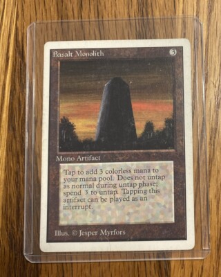 MTG Basalt Monolith Unlimited Edition Lightly Played Jesper Myfors