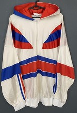 VINTAGE OLD RETRO MEN'S ADIDAS FRANCE NATIONAL TRACK JACKET TRAINING SIZE XL