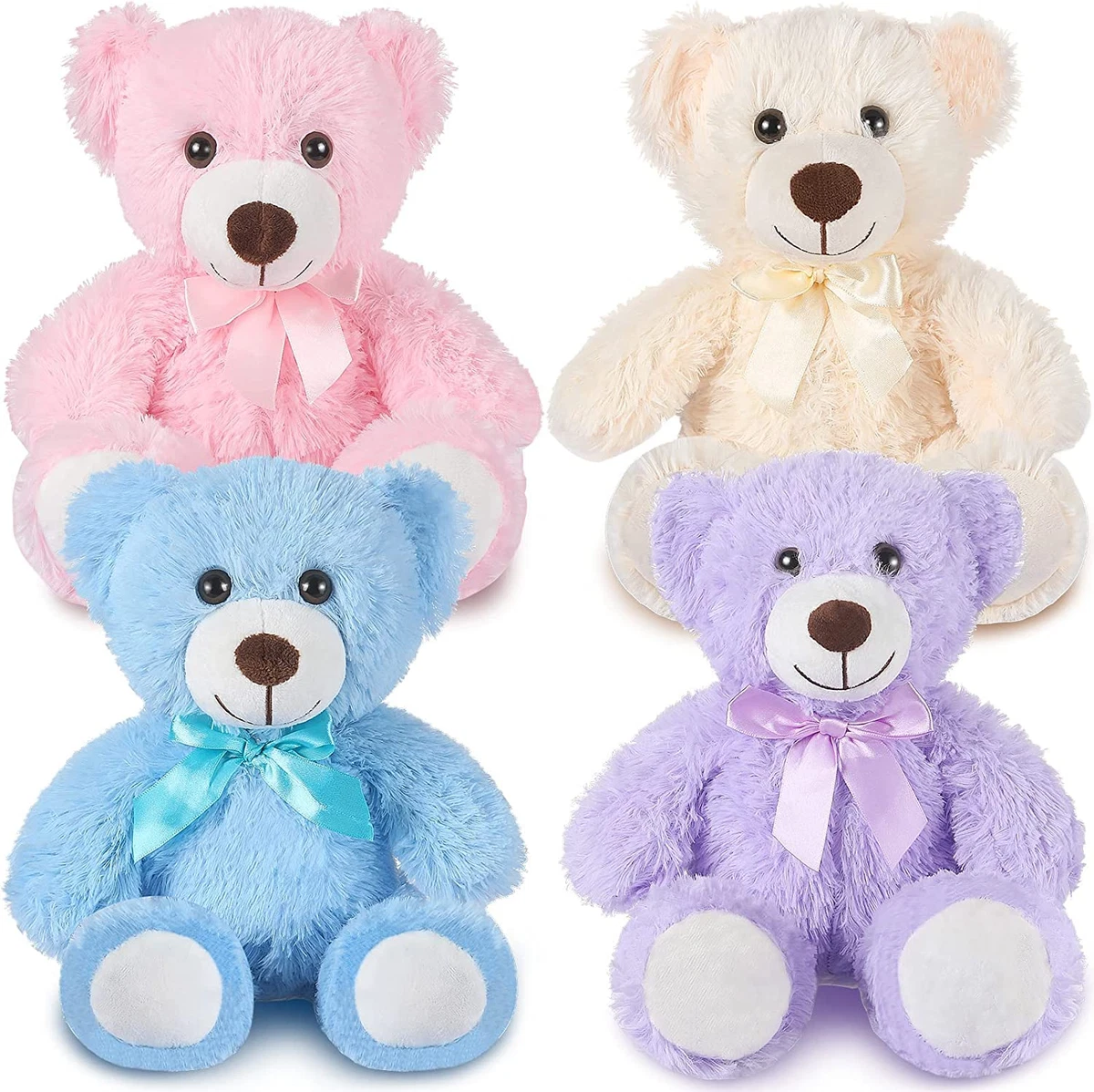 Pink teddy best sale bears in bulk