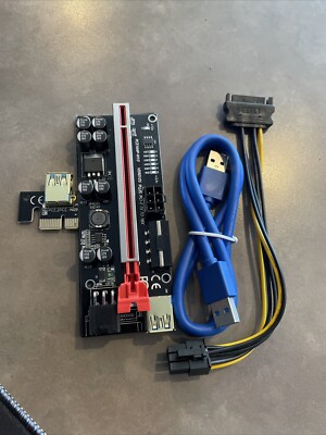 USB 3.0 PCI-E Express 1 to 16x Extender Riser Card Adapter