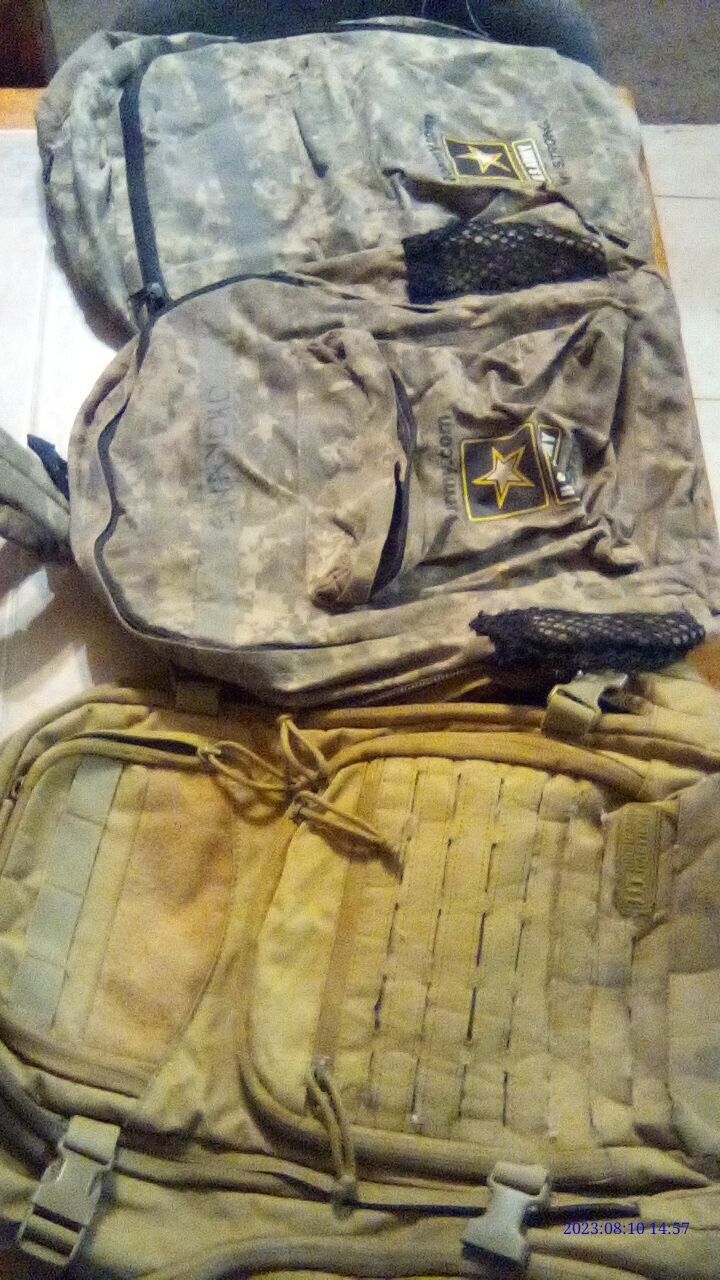 Highland Tactical And Army Backpack Lot