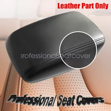 Fits 2012-18 Ford Focus Leather Armrest Center Console Lid Cover Black
