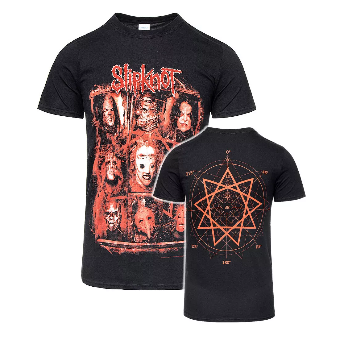 Slipknot T-Shirt Rusty Faces Rock Metal Official Band New Black